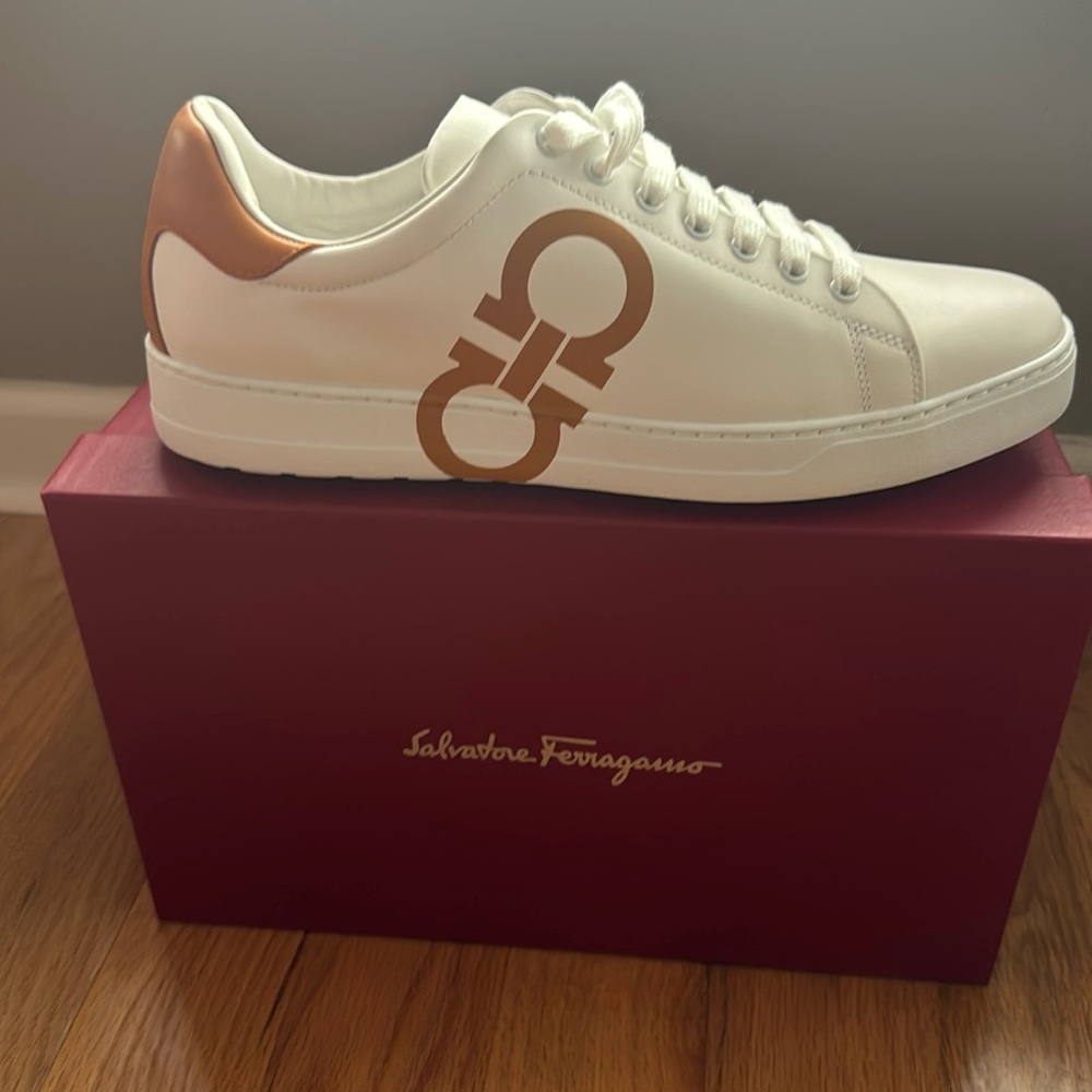 Men’s Salvatore Ferragomo sneakers size 11. BRAND NEW NEVER WORN